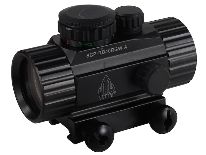 UTG Red Dot Sight 38mm Tube 1x 4 MOA Red and Green Dot with Integral Picatinny Mount Matte