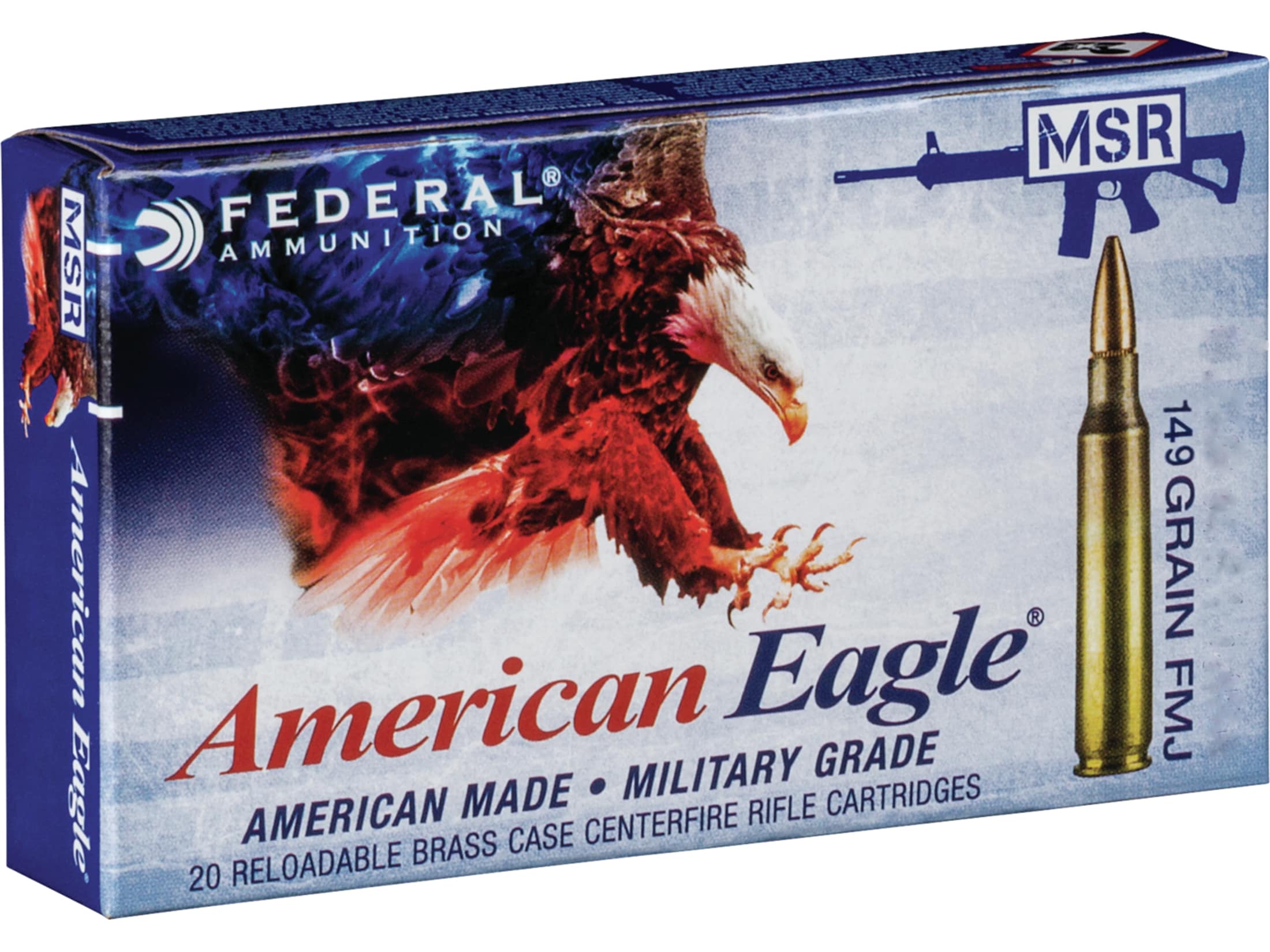 Federal xm80cl 7 62x51mm nato ammo 149 grain full metal jacket xm80cl