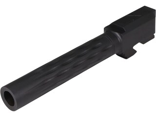 Faxon Match Series Barrel for Glock 17 Gen 1-4 9mm Luger 1 in 10" Twist Flame Fluted Non Threaded Stainless Steel Nitride