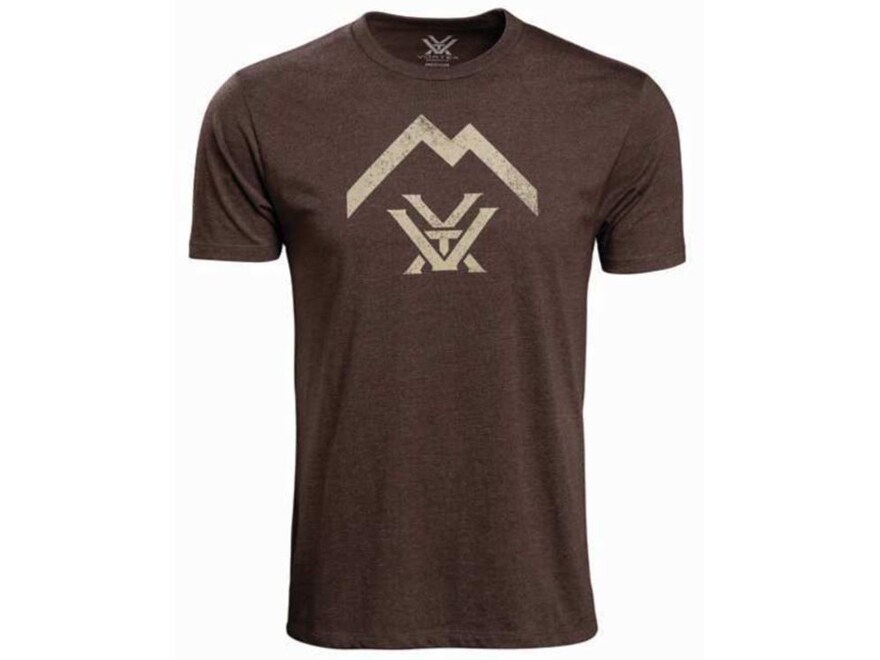 Vortex Optics Men's Thin Air Logo Short Sleeve Crew Neck T Shirt Brown