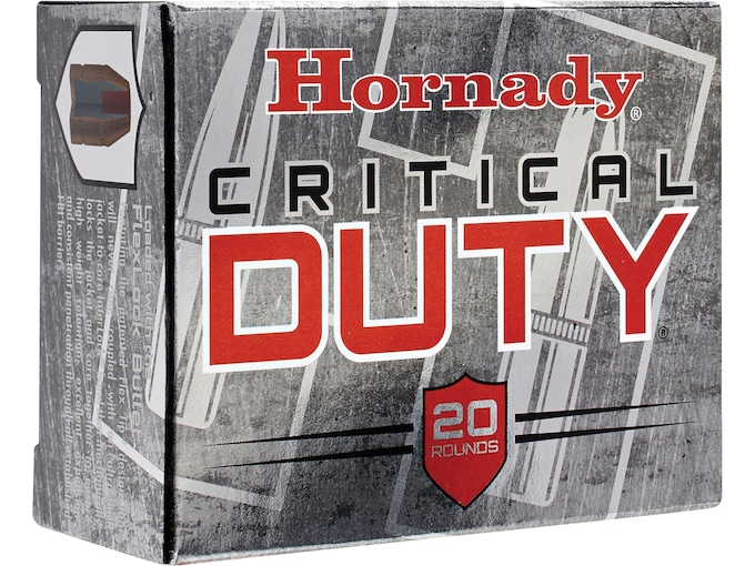 Hornady Critical Duty 9mm Luger Ammo 135 Grain Hornady FlexLock Polymer Tip Box of 25