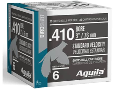 Aguila High Velocity Game Load Ammunition 410 Bore 3" 11/16 oz