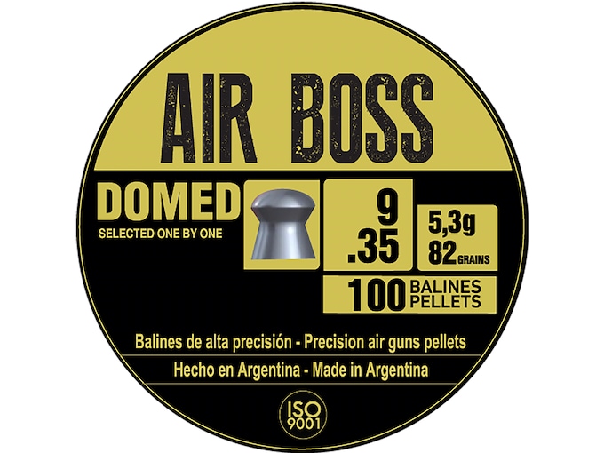 Apolo Air Boss Domed Air Gun Pellets 35 Caliber 82 Grain 9mm 100PK