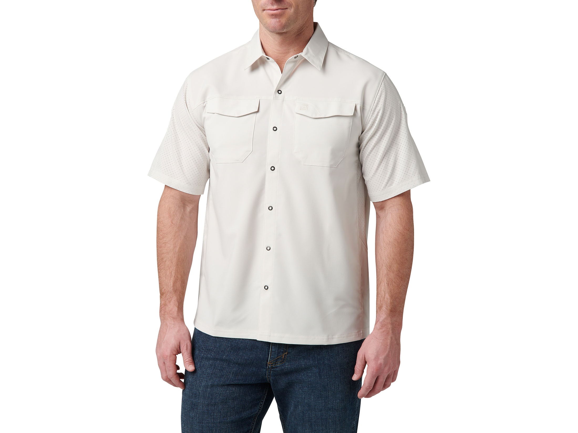 5.11 Men's Freedom Flex Short Sleeve Shirt Silver Birch XL
