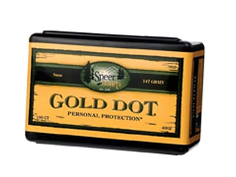 Speer Gold Dot Bullets 9mm (355 Diameter) 124 Grain Bonded Jacketed Hollow Point Box of...