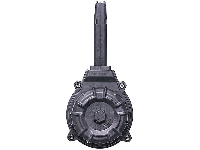 ProMag Drum Magazine for Glock 17, 17L, 18, 19, 19x, 26, 34, 35, 47, 49 9mm 50-Round Polymer Black