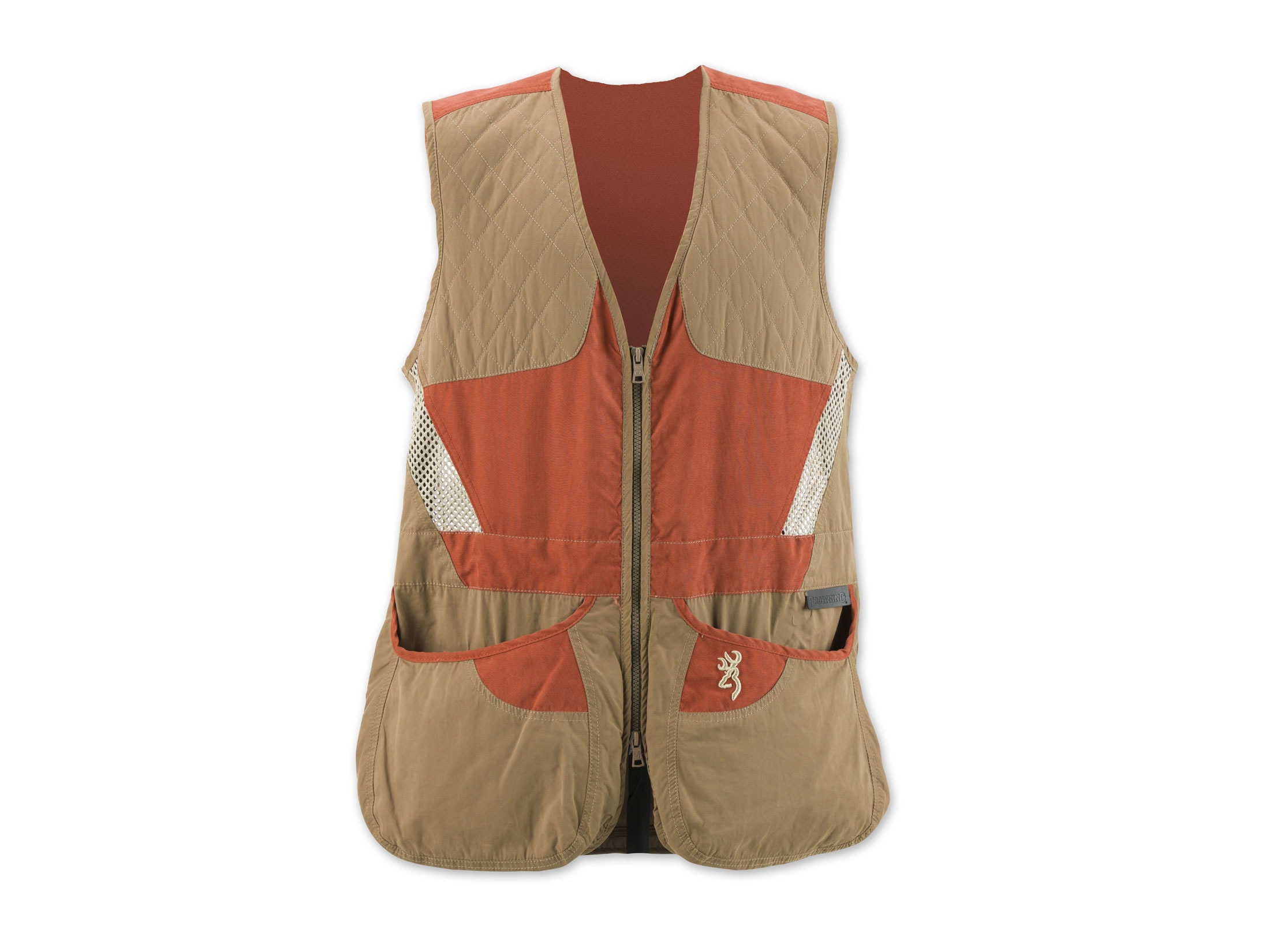 Browning Women's Summit Shooting Vest Polyester Brown/Cinnamon Large