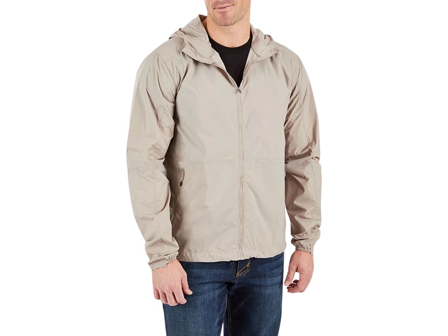 5.11 Men's Packable Windbreaker Jacket Badlands Tan 2XL