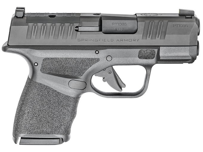 Springfield Armory Hellcat OSP 9mm Luger Pistol 3″ Barrel 13+1 Round Melonite Black Slide Black Grip Black Frame