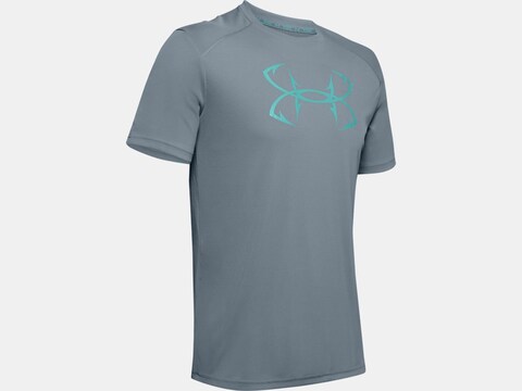 Under Armour Men's Iso-Chill Fish Hook Shore Break Short Sleeve Shirt Polyester