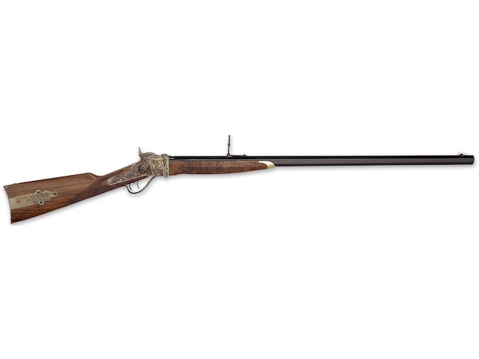 Pedersoli 1874 Sharps Q Down Under Single Shot Rifle 45-70 Government 34" Blued Barrel Case Colored Frame Walnut Stock Straight Grip