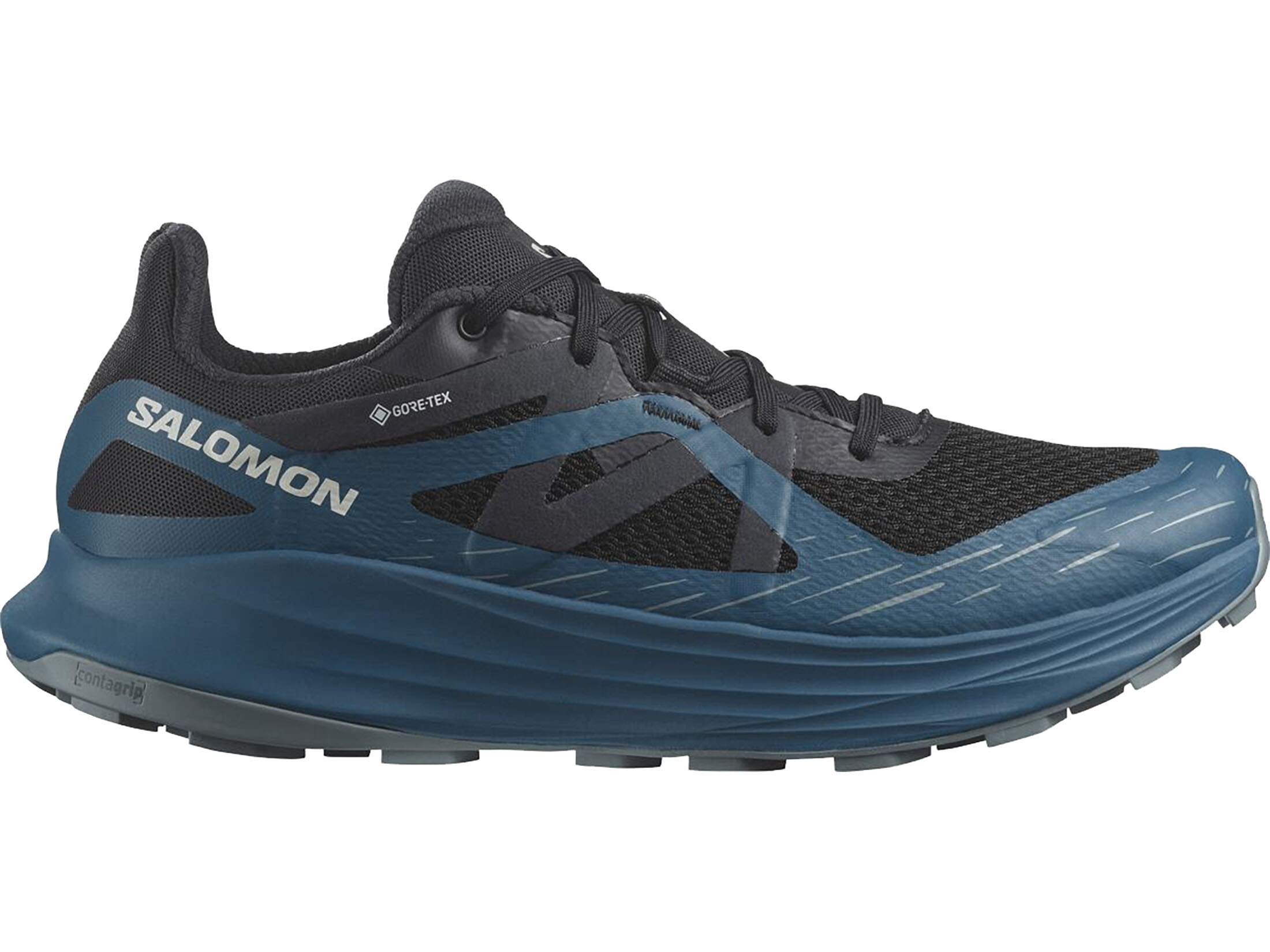 Salomon Ultra Flow GTX Hiking Shoes Synthetic Black/Deep Dive/Trooper