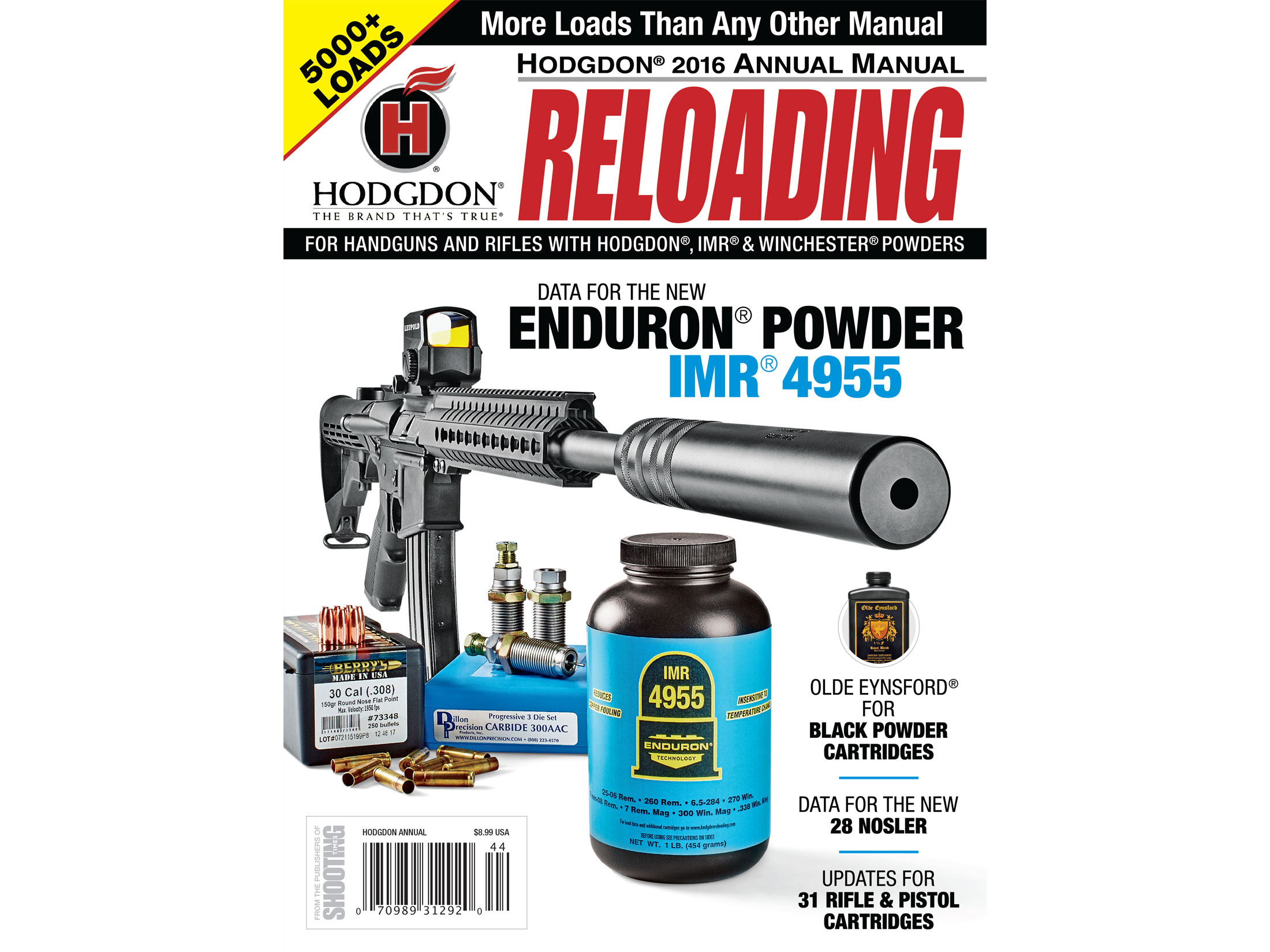 Hodgdon 2016 annual reloading manual reloading manual