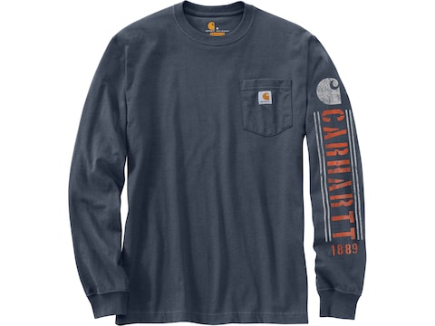 Carhartt Men's Original Fit Heavyweight Pocket Logo Long Sleeve T-Shirt