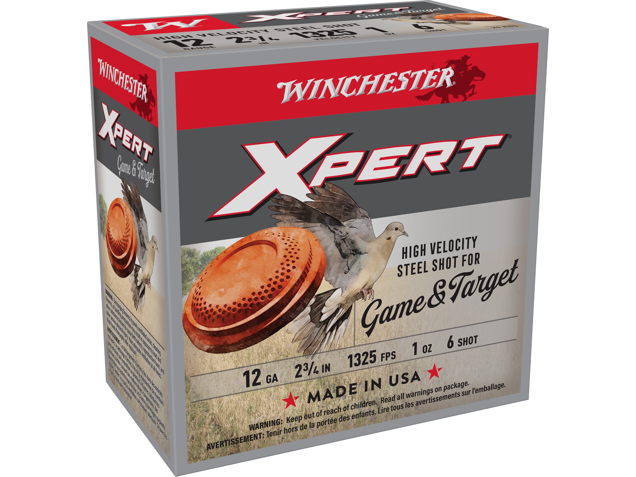 Winchester Super X Xpert Game Target 12 Ga Ammo 2-3/4 #7 Steel Shot