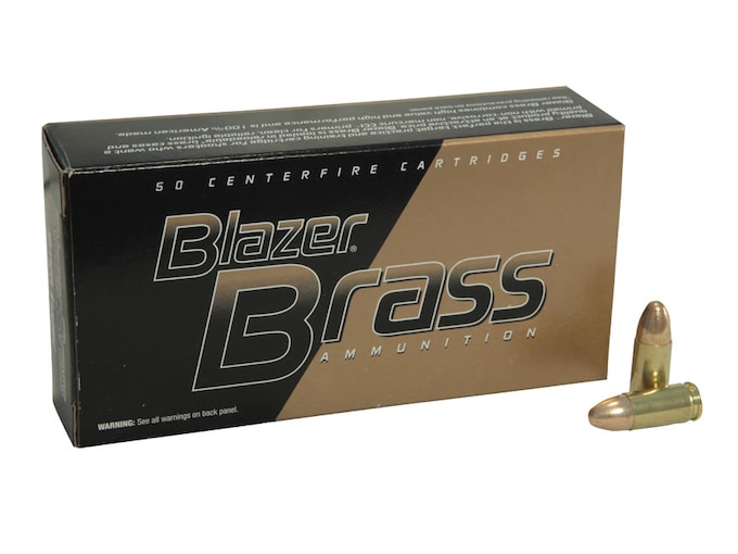 Blazer Brass 9mm Luger 115 Grain Handgun Ammo