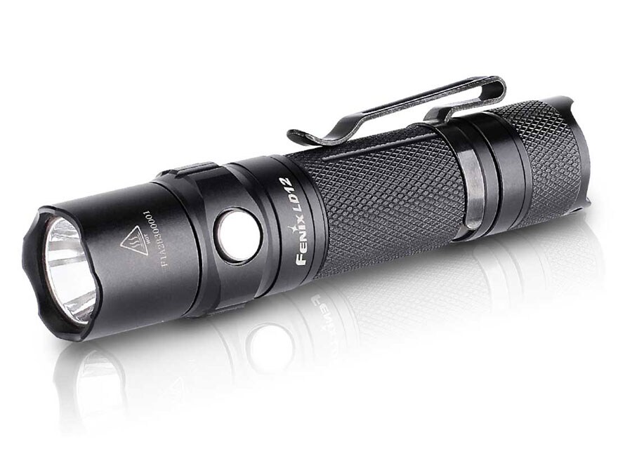 Fenix LD12 Flashlight LED 1 AA Battery Aluminum Black