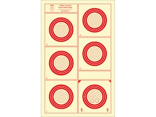 national target international bench rest shooters target ibs 100 yd
