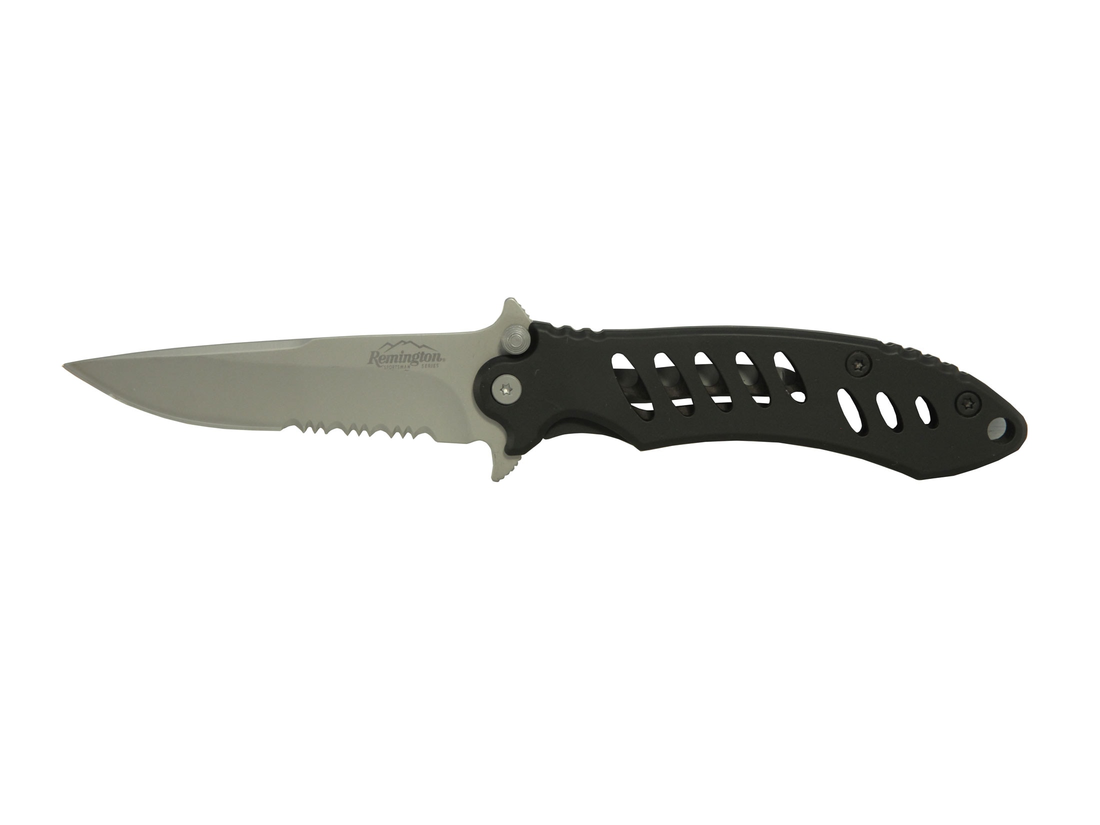 Remington F.A.S.T. Large Folding Hunting Knife 3.625 Serrated 440 SS