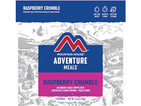 Mountain House Raspberry Crumble Freeze Dried Food 4 Serving