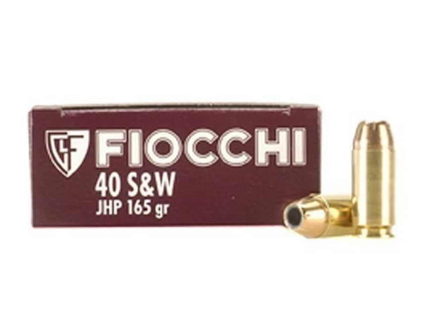 Fiocchi Shooting Dynamics Ammunition 40 S&W 165 Grain Jacketed Hollow Point Box of 50