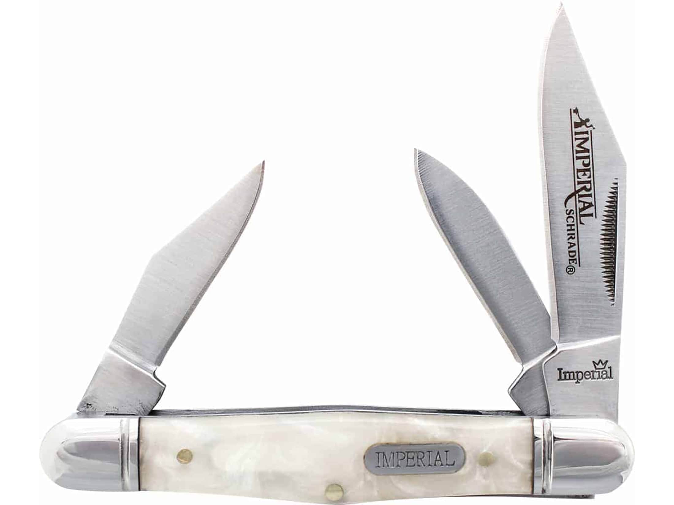 Imperial Whittler Folding Pocket Knife 3Blade Clip Pen Point 3Cr13 SS