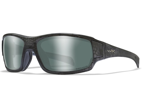 Wiley X Breach Polarized Sunglasses Kryptek Typhon Frame/Platinum Flash Captivate Lens