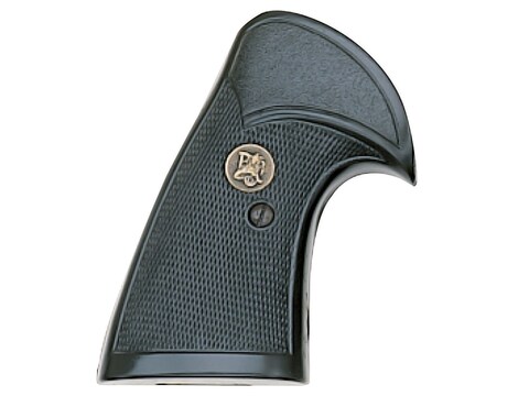 Pachmayr Compac Grips S&W N-Frame Round Butt Rubber Black