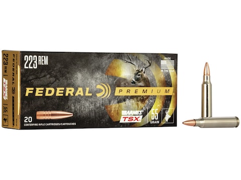 Federal Premium Ammo 223 Remington 55 Grain Barnes Tsx Box Of 20