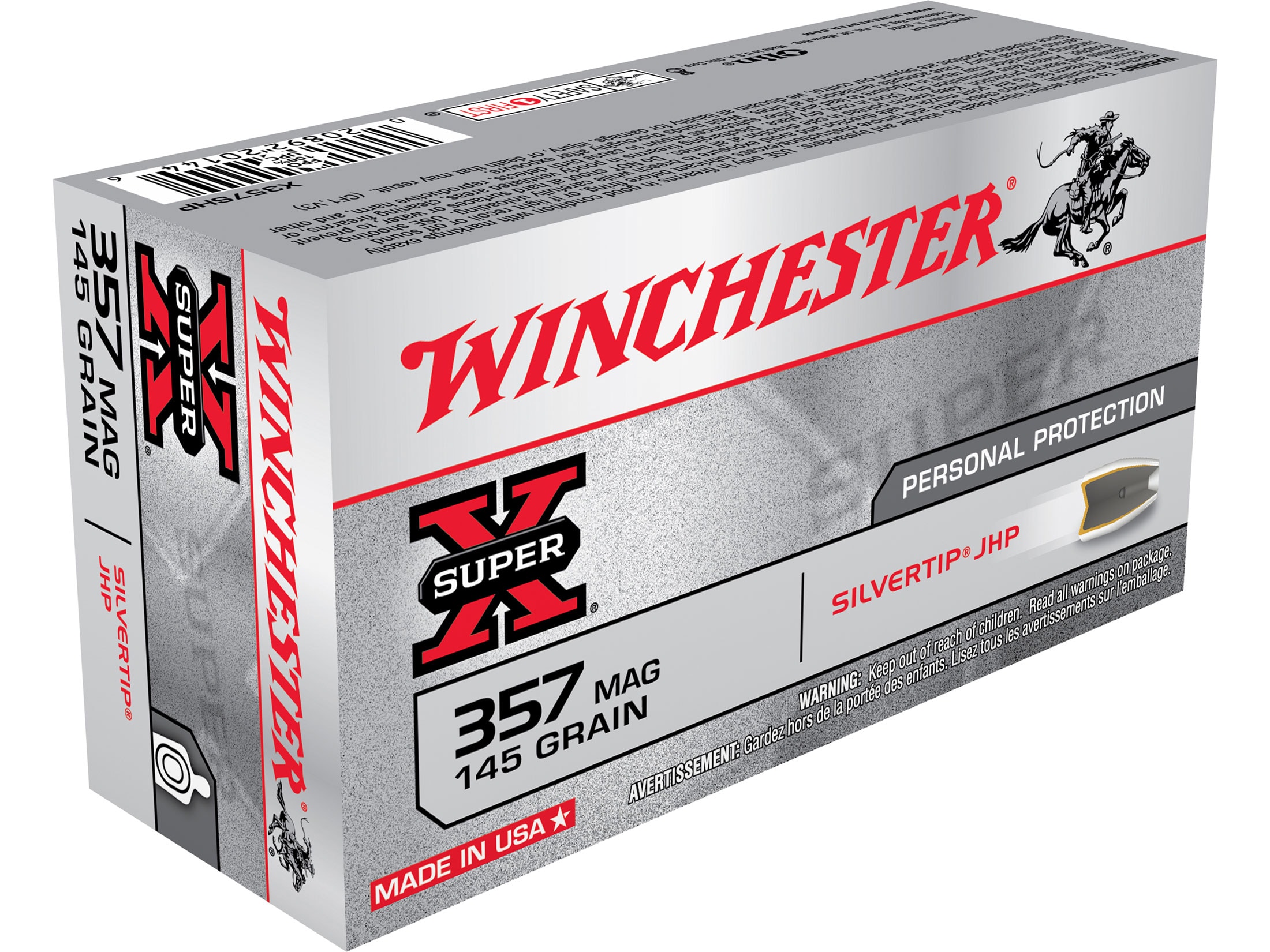 Winchester Super X 357 Mag Ammo 145 Grain Winchester Silvertip