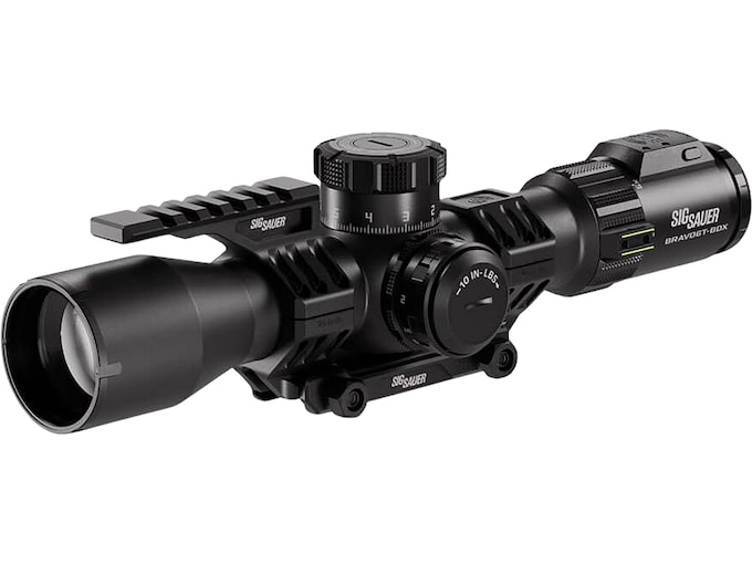 Sig Sauer BRAVO6TBDX Rifle Scope 3-18x 44mm MRAD DEV-L 2.0 Reticle Matte Black