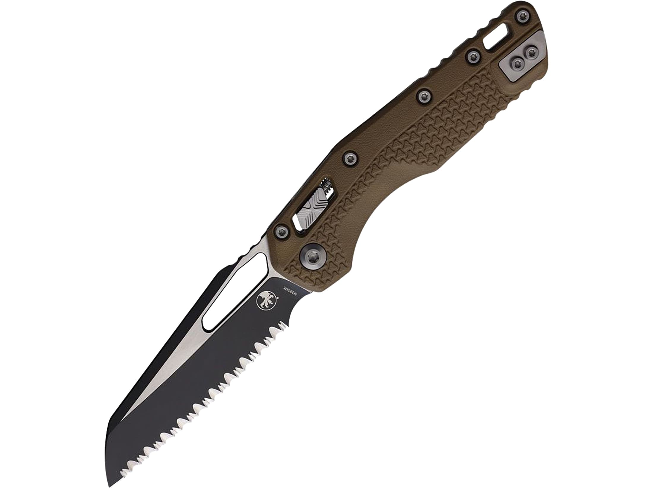 Microtech MSI Pocket Knife 3.88 Fully Serrated Sheepsfoot Bohler