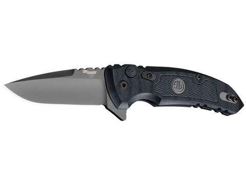 Sig Sauer X1-MicroFlip Folding Knife 2.75" Gray Drop Point CPM-154 Stainless Steel Blad...