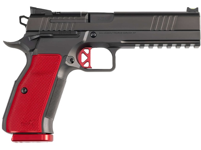 Dan W DWX 9mm 5″ OR/Rail, Blk/Rd 19-rd