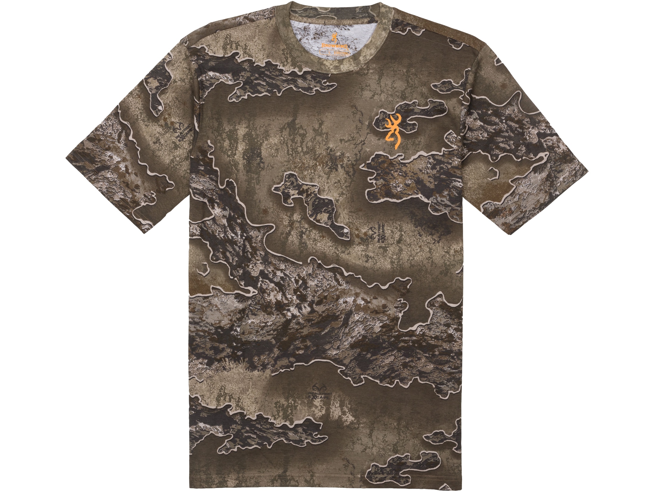 Browning Men's Wasatch Short Sleeve T-Shirt Realtree Excape 2XL