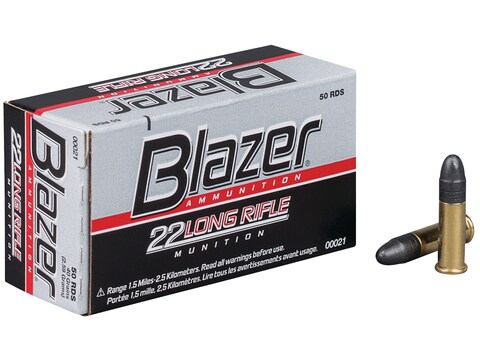 Blazer Ammunition 22 Long Rifle 40 Grain Lead Round Nose Case of 5000 (100 Boxes of 50)...