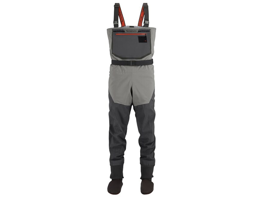 Simms Freestone Stockingfoot Chest Waders Smoke Men's Large (12-13)