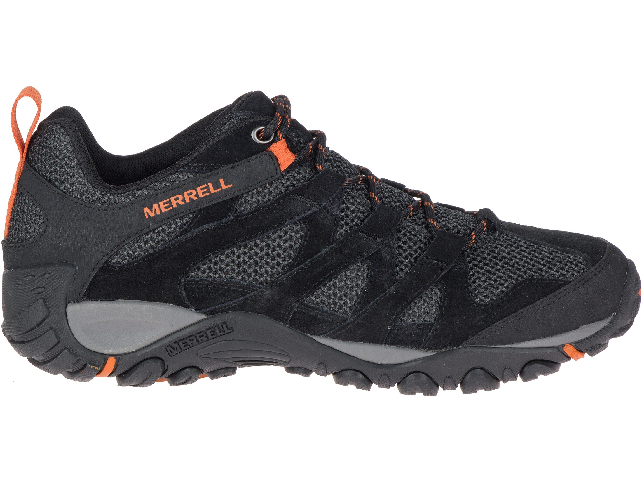 Merrell Alverstone Hiking Shoes Suede/Nylon Black Men's 8 D