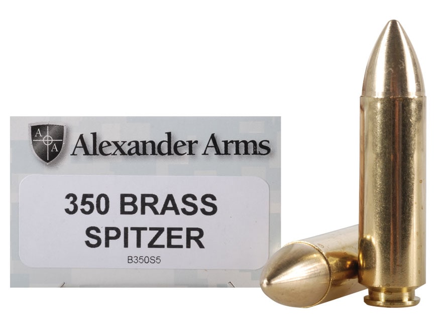 Alexander Arms Ammo 50 Beowulf 350 Grain Millennium Solid Brass