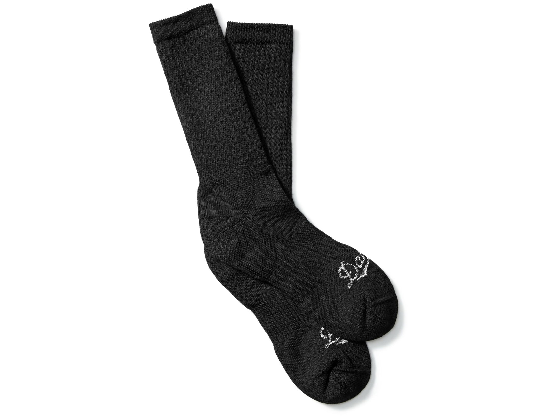 Danner Men's Midweight Crew Uniform Socks Merino Wool/Nylon Black XL