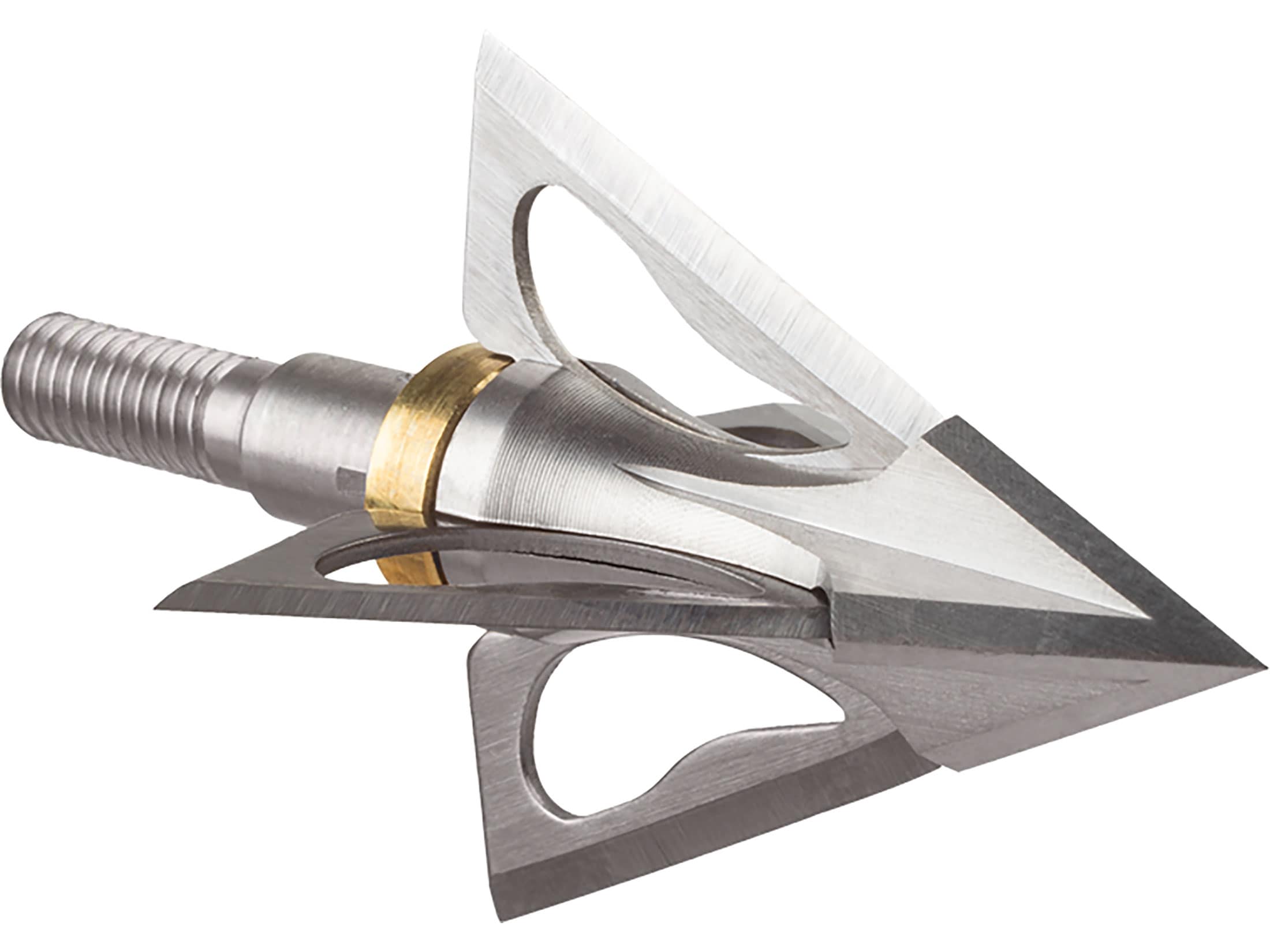 Wac'Em 4Blade Fixed Blade Broadhead 100 Grain SS 4PK