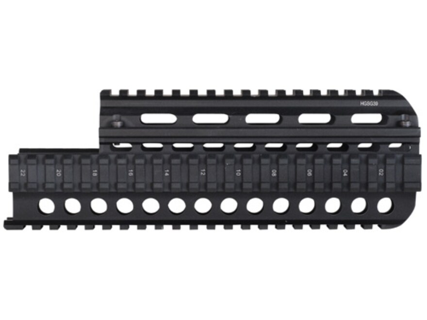 UTG 2-Piece Handguard Quad Rail Saiga 7.62x39mm Aluminum Matte