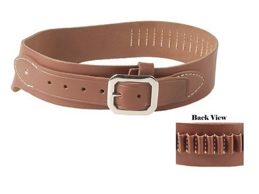 Oklahoma Leather Cowboy DropLoop Cartridge Belt 38 357 Cal Leather