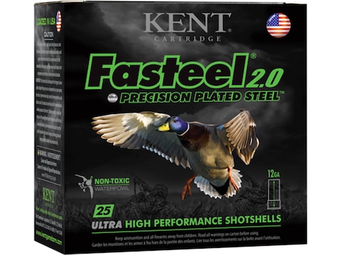 Kent Fasteel 2.0 Precision Steel Waterfowl Ammunition 12 Gauge 3" Non-Toxic Steel Shot