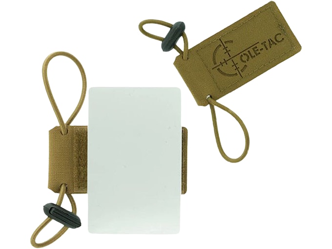 Cole-Tac Cheat Sheet V2 Scope Mounted DOPE Chart Reader Coyote Brown