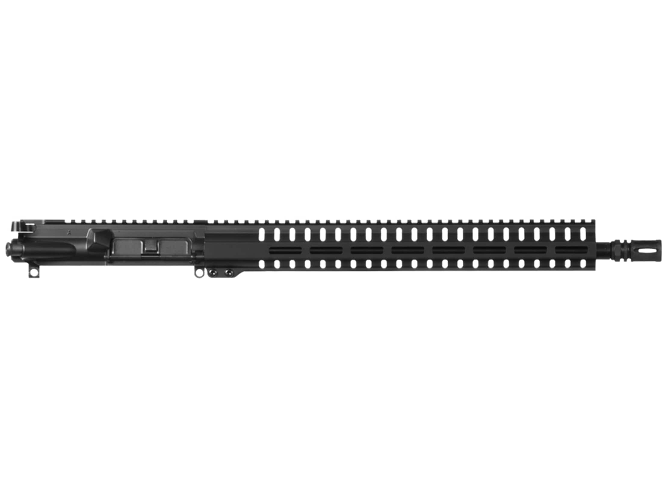 The CMMG Resolute 100 5.7x28mm upper receiver has a 16.1-inch barrel and fe...