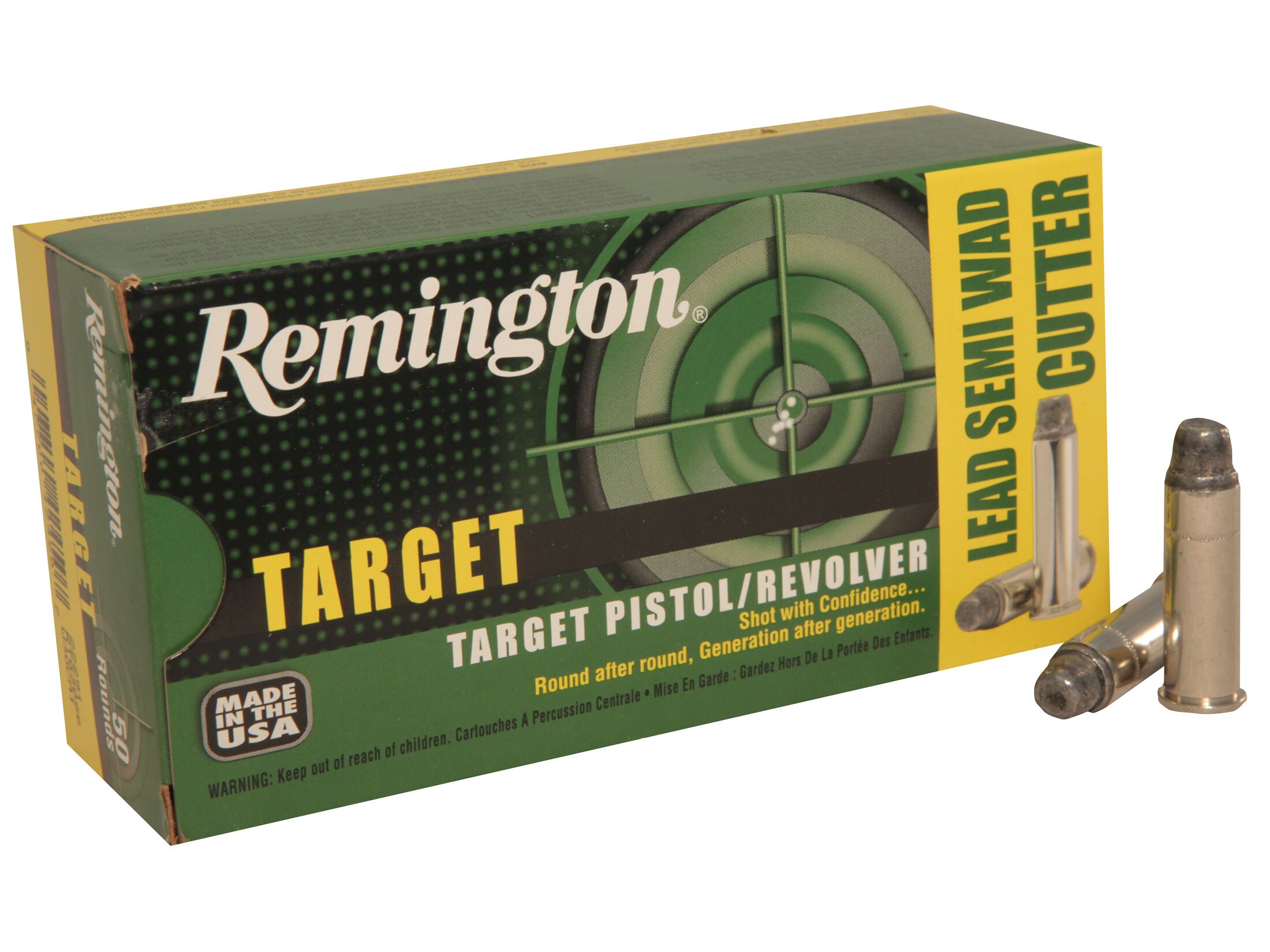 Remington Target 357 Mag Ammo 158 Grain Semi-Wadcutter Box of 50