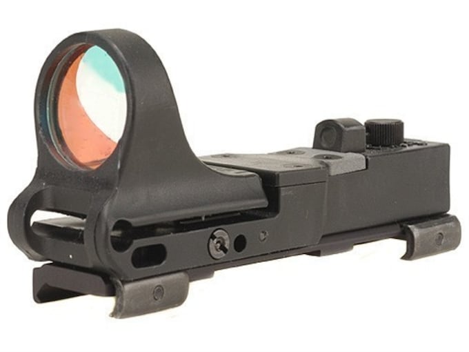 C-More Railway Reflex Red Dot Sight 8 MOA Red Dot with Click Switch and Integral Picatinny Mount Polymer Matte Black