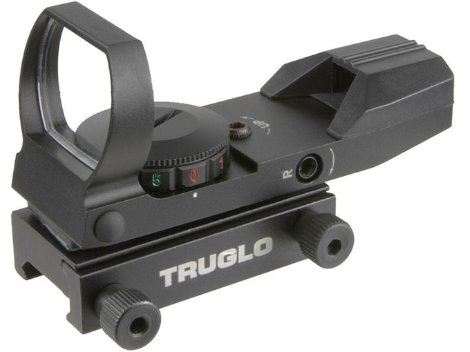TRUGLO Open Reflex Red Dot Sight 1x 5 MOA Dual Red and Green Dot with Picatinny Mount Matte Black