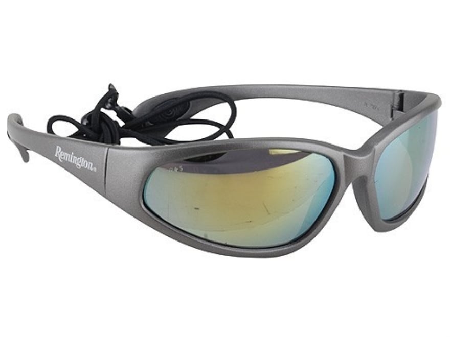Remington T70 Shooting Glasses Yellow Mirror Lens Neck Cord